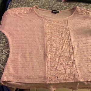 Lace front top